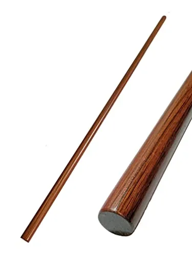 TEKKA BUDO Jo Stab aus Roteiche 127 cm - Trainingsstock Holz - Aikido, Iaido, Kempo, Kobudo, Kampfkunst