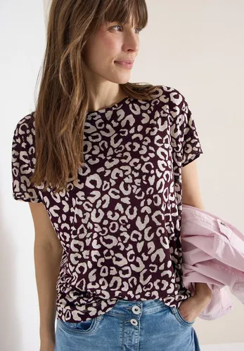 CECIL Print-Shirt Jersey für Damen - Stylisches Jersey-Shirt von CECIL mit modischem Animal Print und U-Boot-Ausschnitt. Leichte Viskose sorgt für hohen Tragekomfort. Perfekt für trendige Casual-Outfits!