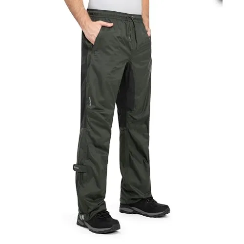 Höhenhorn Pluvia Herren Regenhose Grün Gr. M - Wasserdichte Regenhose mit HOCHDRY PU Beschichtung, ideal für Outdoor-Aktivitäten. Atmungsaktiv und kompakt verstaubar, bietet sie optimalen Schutz vor Nässe und passt bequem in jeden Rucksack.