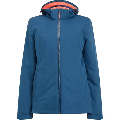 McKINLEY Damen Doppeljacke Aneli 3:1 - Vielseitige Funktionsjacke - Funktionsjacken für City und Natur, wind- und wasserdicht mit atmungsaktiver Hardshell-Außenjacke und herausnehmbarer Innenjacke für flexiblen Tragekomfort.