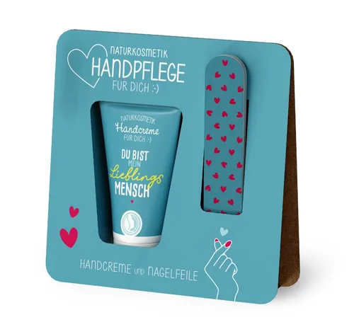 Handpflege Handcreme Nagelfeile Naturkosmetik Geschenk la vida Petrol 1192711