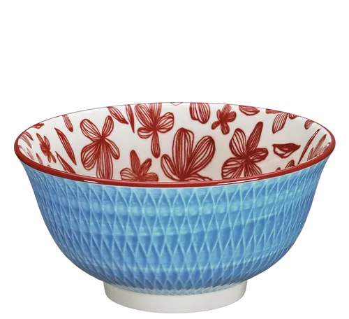 Bowl Schüssel Dessert-Schale Müslischale Ø15cm cilio AMICI Rauten blau 107784