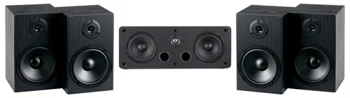McGrey BSS-265 / CS-440 BK 5.0 Surround Lautsprecher Set - Surround-Systeme mit stilvollen HiFi-Boxen für beeindruckenden 5-kanaligen Klang, ideal für Heimkino und Surround-Anlage, belastbar bis 40 Watt (RMS) pro Lautsprecher.
