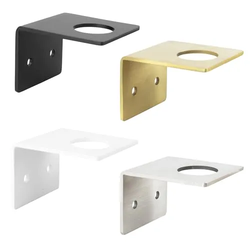 Natural Goods Berlin 1x Halter Single für Wand Seifenspender Gold gebürstet - Halterung aus Stahl für Seifenspender Bad Wandmontage Duschgel Spender Wand ohne Bohren Seifenspender zum Aufhängen