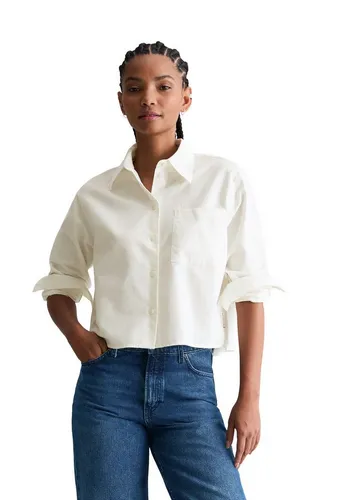 Marc O'Polo DENIM Langarmbluse aus Organic Cotton in Silky White