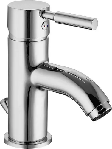 Eyckhaus bath & relaxing Waschtischarmatur Birte mit Ablaufgarnitur, Einhebelmischer, Wasserhahn Chrom, Hochdruck