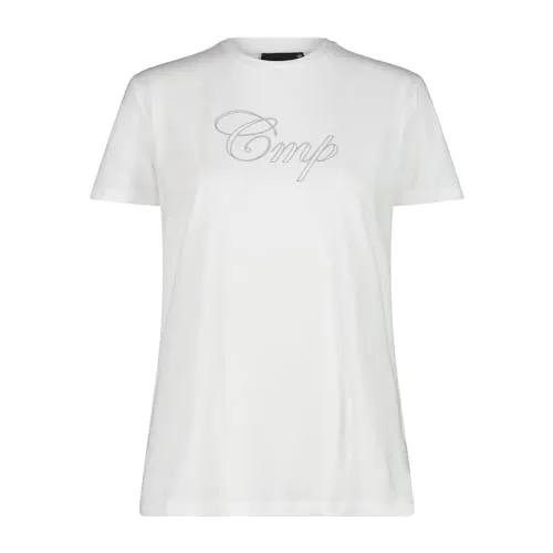 CMP Stretch-T-Shirt aus Jersey für Damen, Weiß-Grau, 38