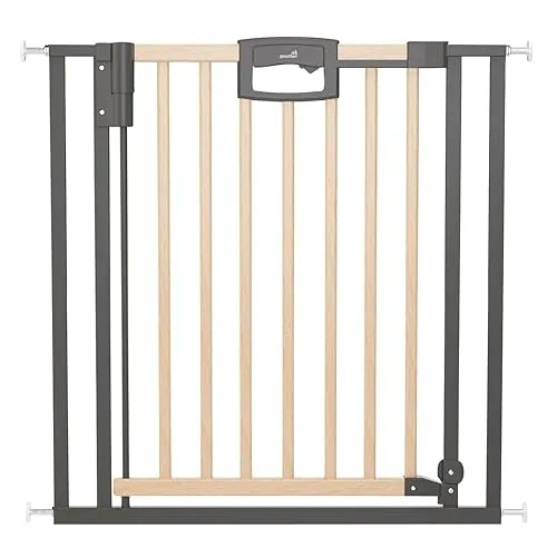Geuther Easylock Wood Plus Türschutzgitter – Sicher & Flexibel - Das Geuther Easylock Wood Plus Türschutzgitter ist ideal für Durchgänge von 80,5 bis 232 cm. Ohne Bohren montierbar, bietet es Sicherheit für Ihr Kind und lässt sich bequem mit einer Hand öffnen. Robuste Qualität aus Holz und Metall.