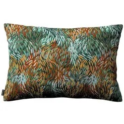 Dekoria Kissenhülle Floral Grün, 47x28 cm, Oeko-Tex® - Elegante Kissenhülle aus Jacquard mit verdecktem Reißverschluss. Ideal für ein stilvolles Ambiente und zusätzlichen Sitzkomfort in Ihrem Wohnraum.