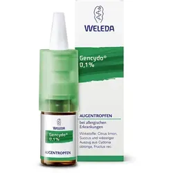 Gencydo 0,1% Augentropfen - Linderung bei Allergien - Arzneimittel zur Behandlung von Allergien, schnell wirkende Augentropfen für sofortige Erleichterung bei Juckreiz und Rötungen.