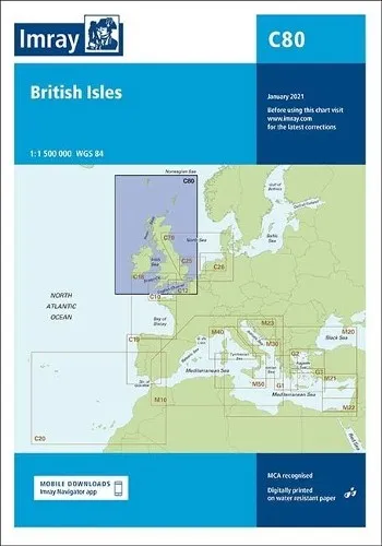 Imray C80 British Isles (Map) C Charts