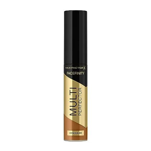 Max Factor Facefinity Multi-Perfector Concealer, All In One, Conceal Imperfections, Instant Brightening, Natrual Finish, Lightweight, Vegan, Customisable Coverage - 9N, 11 ml