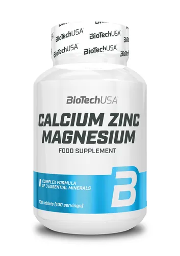 BioTech Ca-Zn-Mg Calcium Zink Magnesium 100 Tabletten
