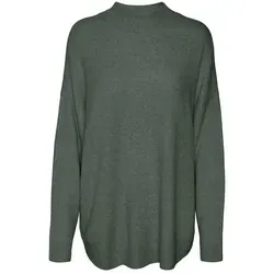 VERO MODA VMPLAZA LS HIGHNCK Long Pullover GA NOOS - Damen Pullover mit hohem Kragen und langen Ärmeln, ideal für jeden Anlass; der lockere Schnitt sorgt für ultimativen Komfort und Stil, perfekt für alle Jahreszeiten.