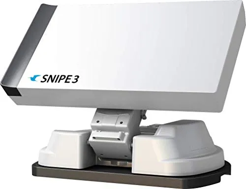 Selfsat Snipe V3 Single - Vollautomatische Satelliten Antenne, ultra wasserdicht und ideal für mobilen Einsatz oder Dachmontage
