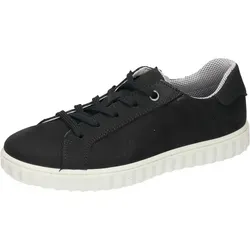 Ricosta Schnürer - Schnürschuh aus Nubukleder in Schwarz (Größe 33 EU) - Sneaker aus hochwertigem Nubukleder mit herausnehmbarer Vildona Drysole für optimalen Tragekomfort und Atmungsaktivität.