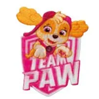 Mono Quick Paw Patrol Applikationen, Bügelbild, Patch, Aufnäher, Chase Skye Marshall Rocky Team (18153 - Skye Team)