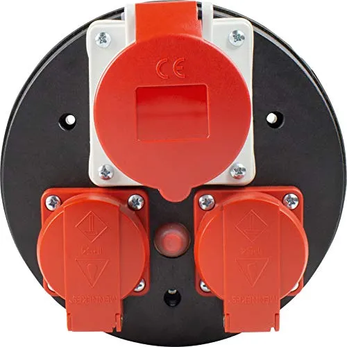 AS Schwabe 10975 Steckdosen-Verteiler mit Thermoschutz in rot von as - Schwabe