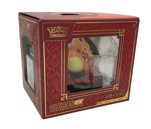 Pokémon Glurak-ex Super Premium Kollektion - Holografische Karten, exklusive Figur und 10 Boosterpacks für ultimative Sammelspaß!