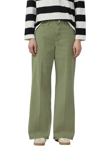 s.Oliver Weite Jeans SURI - Olivgrün, Regular Fit, High Rise - Moderne Jeans im Regular Fit mit High Rise und weitem Bein. Bequem und vielseitig für jeden Anlass, ideal für lässige Outfits.