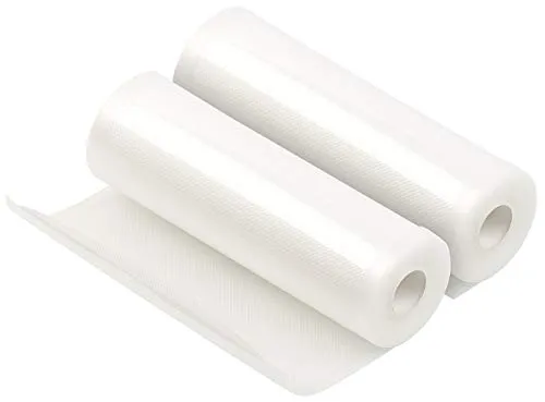 Rosenstein & Söhne Vakumierfolien: 2 Profi-Folienrollen für Balken-Vakuumierer, 20 x 500 cm (Schlauchfolie für Vakuumierer, Vakuum-Folien, Vakuumbeutel)