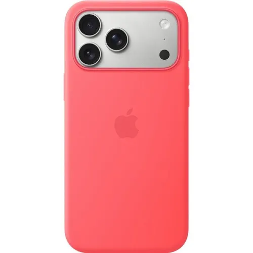 APPLE Silikon Case mit MagSafe für iPhone 17 Pro – Guavepink - Schütze dein iPhone 17 Pro stilvoll mit diesem Apple Silikon Case in Guavepink. Es bietet sicheren Halt, ist angenehm in der Hand und sorgt für unkompliziertes kabelloses Laden dank integrierter MagSafe-Technologie.