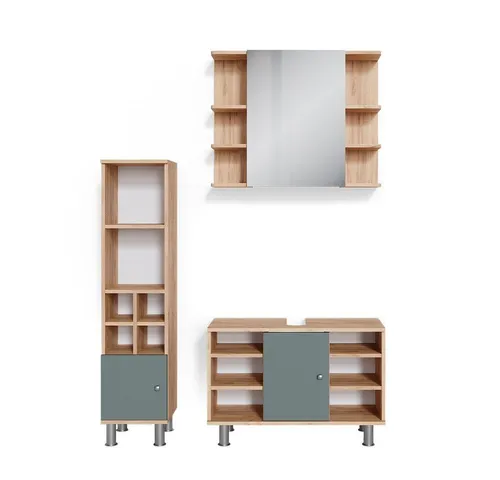 Vicco Badmöbelset Fynn 80cm mit Spiegelschrank von Vicco