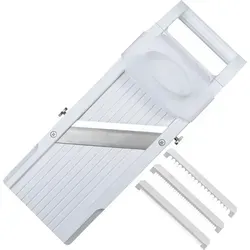 Benriner BN-95W-1 Mandoline, Edelstahl, weiß von Benriner