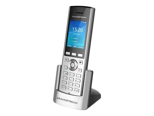 Grandstream WP825 Telefon - schnurlos, grau, mit WLAN und Bluetooth - Robustes schnurloses Festnetztelefon mit Dualband-WiFi, HD-Audio und Noise-Shield-Technologie für klare Gespräche. Ideal für flexible Nutzung im Büro oder Zuhause.