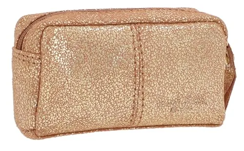 Gusti Schlüsseltasche Leder - Butler Schlüsseletui Schlüsselmappe Schlüsselmäppchen Damen Gold Leder