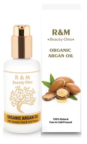R&M Arganöl - Premium Argan Öl Für Gesicht, Haare, Körper Und Vieles Mehr 100ml