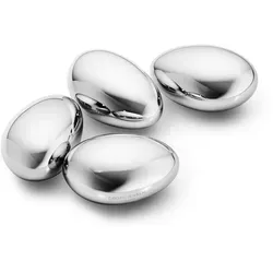 Georg Jensen Wiederverwendbare Eiswürfel aus Edelstahl - Eiswürfelformen & Eiswürfelschalen, stilvolle und funktionale Edelstahlwürfel, perfekt für die Kühlung von Getränken ohne Verwässerung.