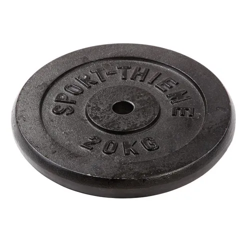 Sport-Thieme Hantelscheibe Gusseisen 20 kg - Hantelscheibe aus robustem Gusseisen, ideal für professionelles Krafttraining im Studio oder Zuhause. Verfügbar in verschiedenen Gewichtsstufen für individuelles Training.