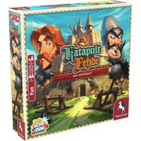 Pegasus Spiele Katapult Fehde - Gesellschaftsspiele; Spannendes Katapultspiel für 2 Spieler, ideal für Kinder und Familien, fördert Geschicklichkeit und Teamgeist.