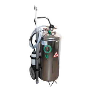 BGS 8702 Pneumatik-Kraftstoff-Absauggerät | 40 l - Flüssigkeitsextraktoren, ideal zum schnellen und effizienten Absaugen von Benzin und Diesel, erleichtert das Erneuern von Tanks und das Entleeren falsch betankter Fahrzeuge.