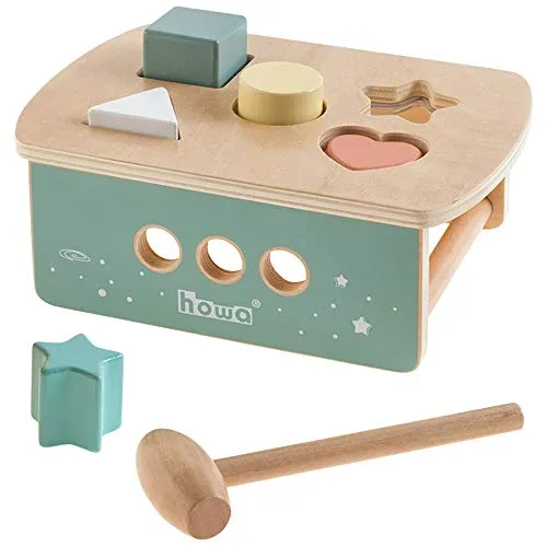 howa Klopfbank Hammerbank Sortierspiel Space aus Holz 6021