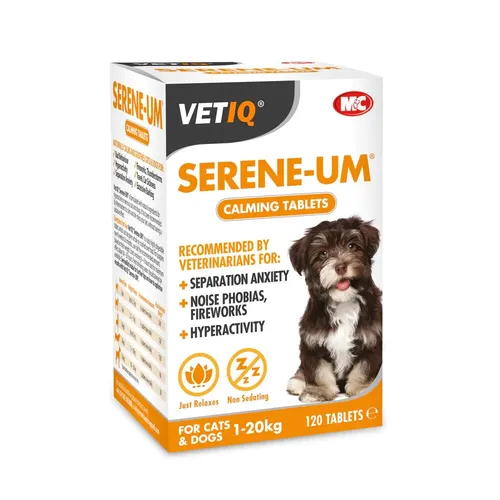 M & C VetIQ Serene-Um Ruhe Natürlich Weg Zu Ruhe Dein Hund (120 Tabletten)