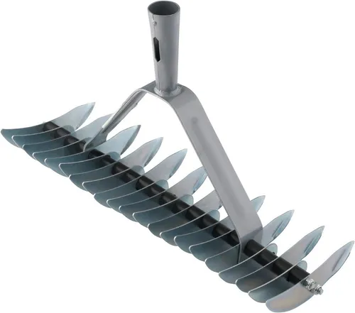 Xclou Manuelle Vertikutierer für Garten - 32 Klingen Moosentferner - Effizienter Handvertikutierer aus robustem Metall, ideal für kleine Rasenflächen. Mit 32 Klingen und konischer Stieldülle für optimale Handhabung. Wetterfest und langlebig für den Einsatz im Garten.