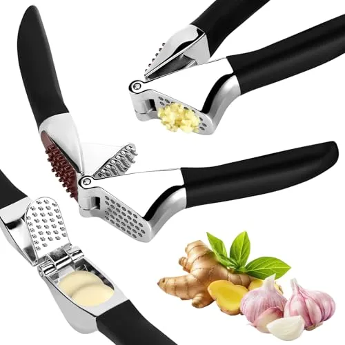 Zippicks Knoblauchpresse Aus Edelstahl Und Zinklegierung, Knoblauch Presse