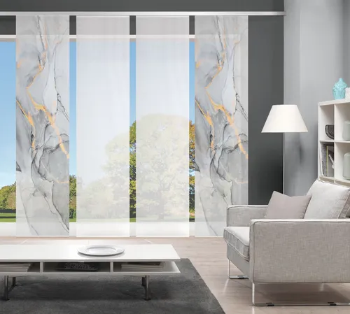 Vision S Schiebegardine MARMOSA 4er SET in grau von VISION S