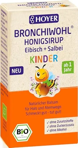HOYER Bronchiwohl Bio Honigsirup Eibisch + Salbei 250 g