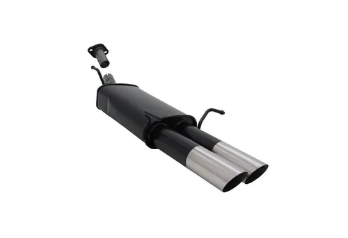 OMAC Novus Sportauspuff für Opel Astra G Coupe / Cabrio 2x76mm - Auspuff-Flexrohr mit EG Genehmigung, sportlicher Sound und einfache Montage dank original Aufhängungspunkte. Ideal für Opel Astra G Modelle ohne Anhängerkupplung.