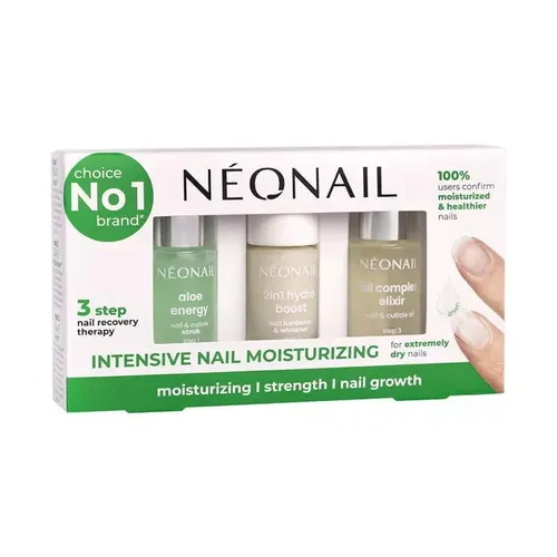 NEONAIL Nagelpflege-Kit Moisturizing Nail Care Set Peeling Hardener & Oil PETA