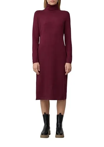 s.Oliver Rollkragen-Feinstrickkleid Slim Fit in rot von s.Oliver
