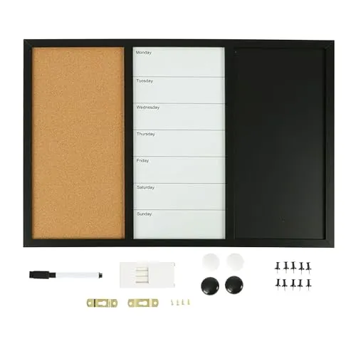 Kombitafel Kreidetafel Pinnwand Whiteboard Memoboard Korkwand Zubehör