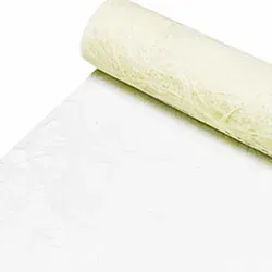 DecoHomeTextil Heimtextilmanufaktur Tischläufer Sizoweb® Tischband Dekoration Dekor Breite 30cm Farbe+Länge wählbar beige 30 cm x 2500 cm