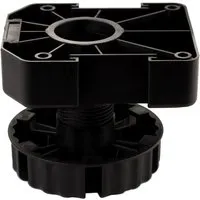 SOTECH 4er Set Möbelfüße Schwarz mit Sockelhöhe 75 mm von SO-TECH