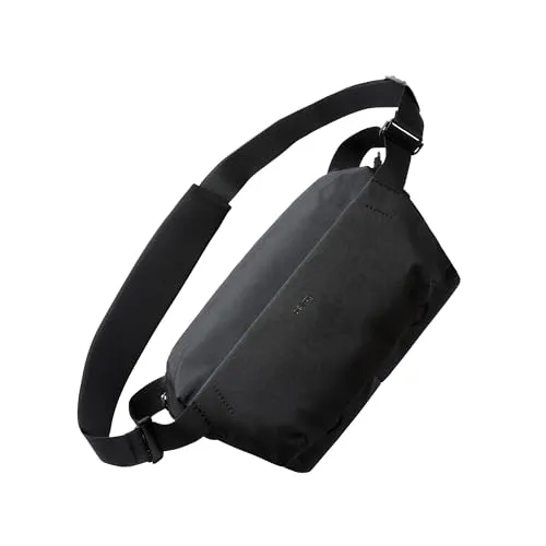 Bellroy Venture Camera Sling 10L - Black Fototasche - Kameratasche mit gepolsterten Trennwänden für flexibles Setup, abnehmbarer Tragegurt und wasserabweisendem Recycling-Gewebe. Ideal für Fotografen, die schnellen Zugriff auf ihre Ausrüstung benötigen.
