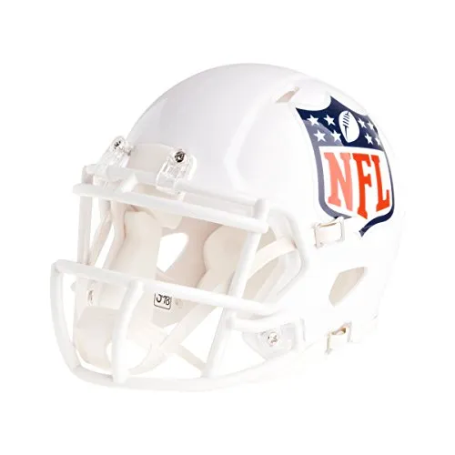 Riddell Mini Football Helm - NFL Speed SHIELD LOGO - Fanartikel für NFL-Fans, im klassischen Weiß-Design mit hochwertigem Speed SHIELD LOGO, ideal für Sammler und als Geschenk.