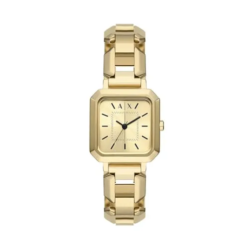 Armani Exchange Damenuhr AX5721 - Elegante Edelstahl-Uhr für Damen - Armbanduhren in edlem Golddesign, gefertigt aus hochwertigem Edelstahl für Langlebigkeit und Stil.